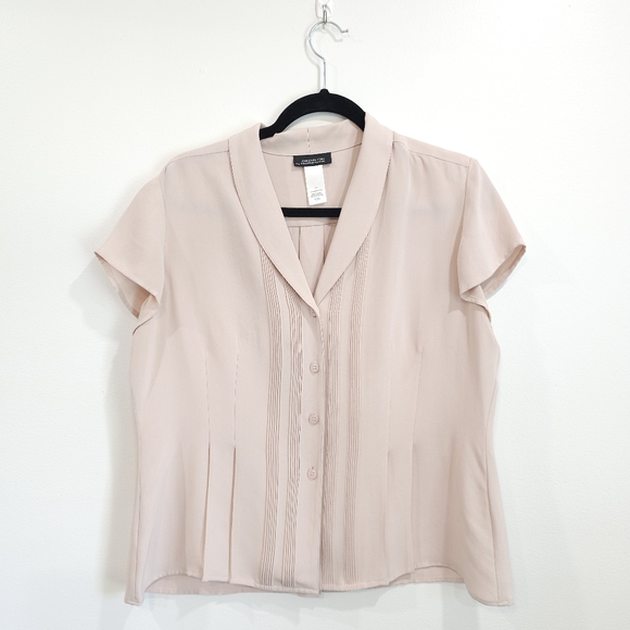 Jones New York Platinum Broadway 100% Silk Blouse - Picture 1 of 7